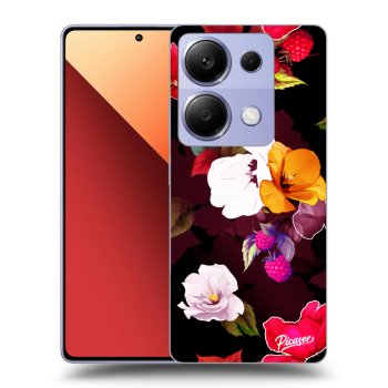 Szilikon tok erre a típusra Xiaomi Redmi Note 13 Pro 4G - Flowers and Berries
