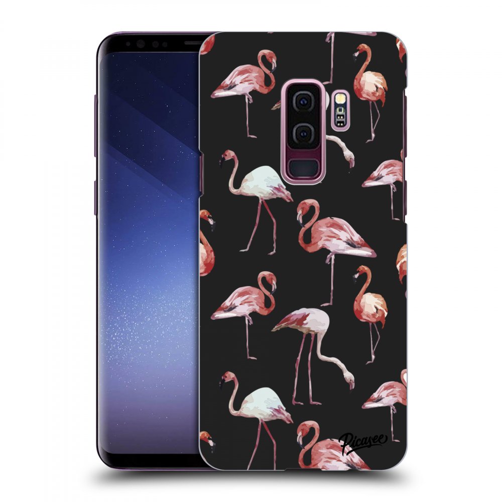 Picasee fekete szilikon tok az alábbi mobiltelefonokra Samsung Galaxy S9 Plus G965F - Flamingos