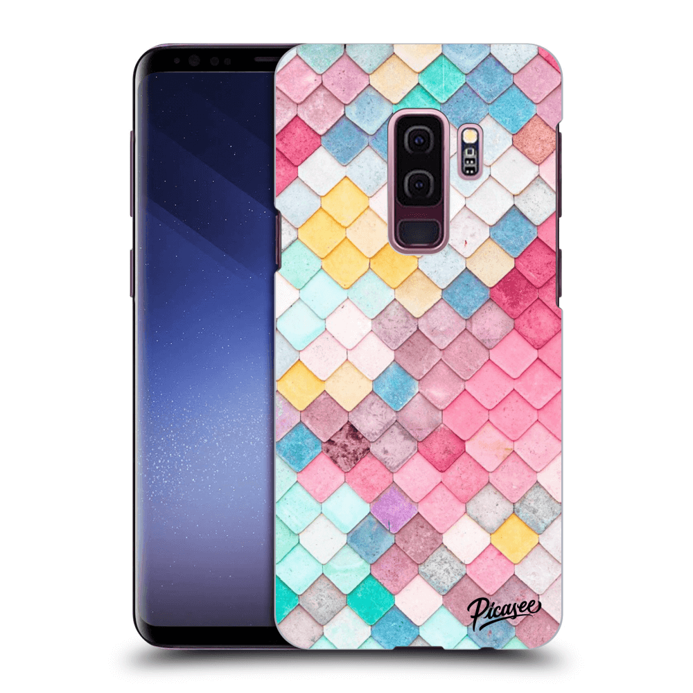 Picasee fekete szilikon tok az alábbi mobiltelefonokra Samsung Galaxy S9 Plus G965F - Colorful roof