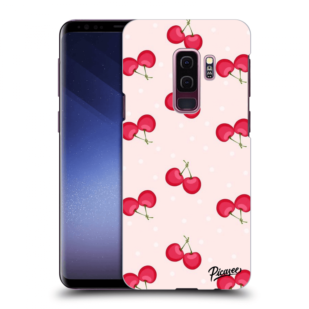Picasee fekete szilikon tok az alábbi mobiltelefonokra Samsung Galaxy S9 Plus G965F - Cherries