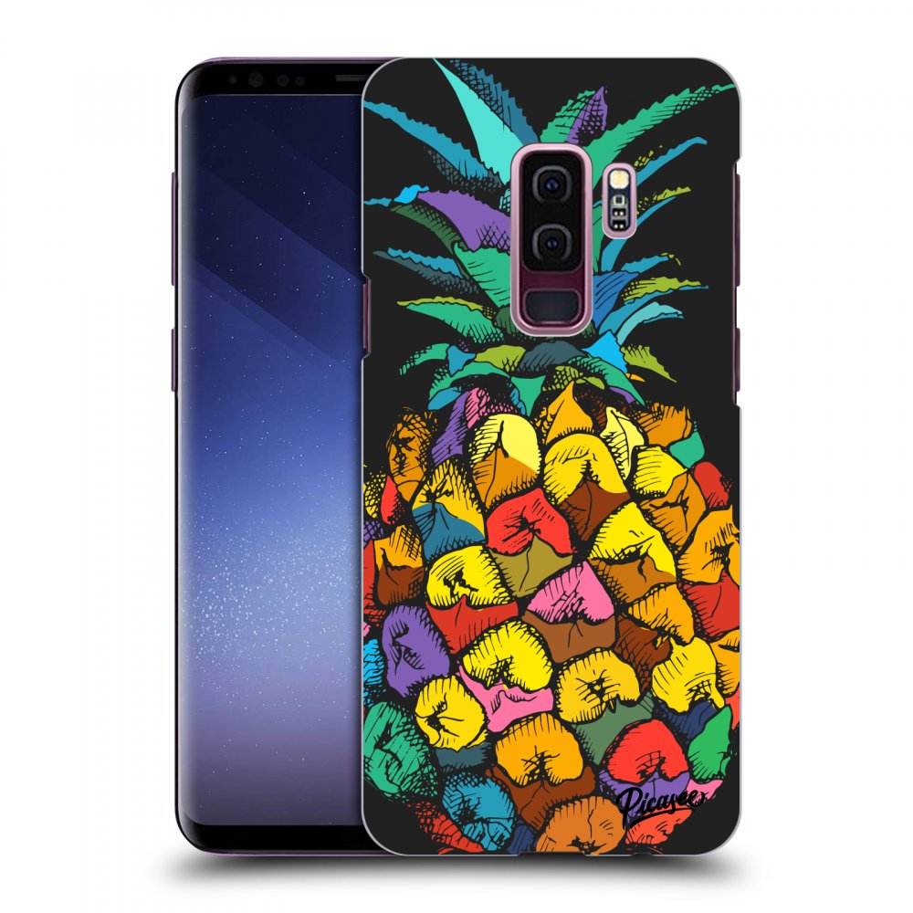 Picasee fekete szilikon tok az alábbi mobiltelefonokra Samsung Galaxy S9 Plus G965F - Pineapple
