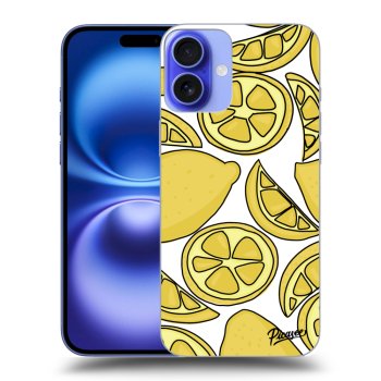 Szilikon tok erre a típusra Apple iPhone 16 - Lemon