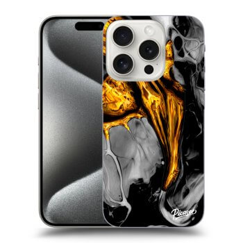 Szilikon tok erre a típusra Apple iPhone 16 Pro - Black Gold