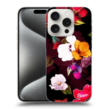 Szilikon tok erre a típusra Apple iPhone 16 Pro - Flowers and Berries