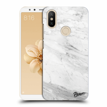 Picasee átlátszó szilikon tok az alábbi mobiltelefonokra Xiaomi Mi A2 - White marble