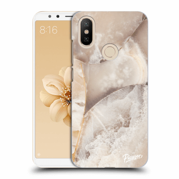 Picasee átlátszó szilikon tok az alábbi mobiltelefonokra Xiaomi Mi A2 - Cream marble