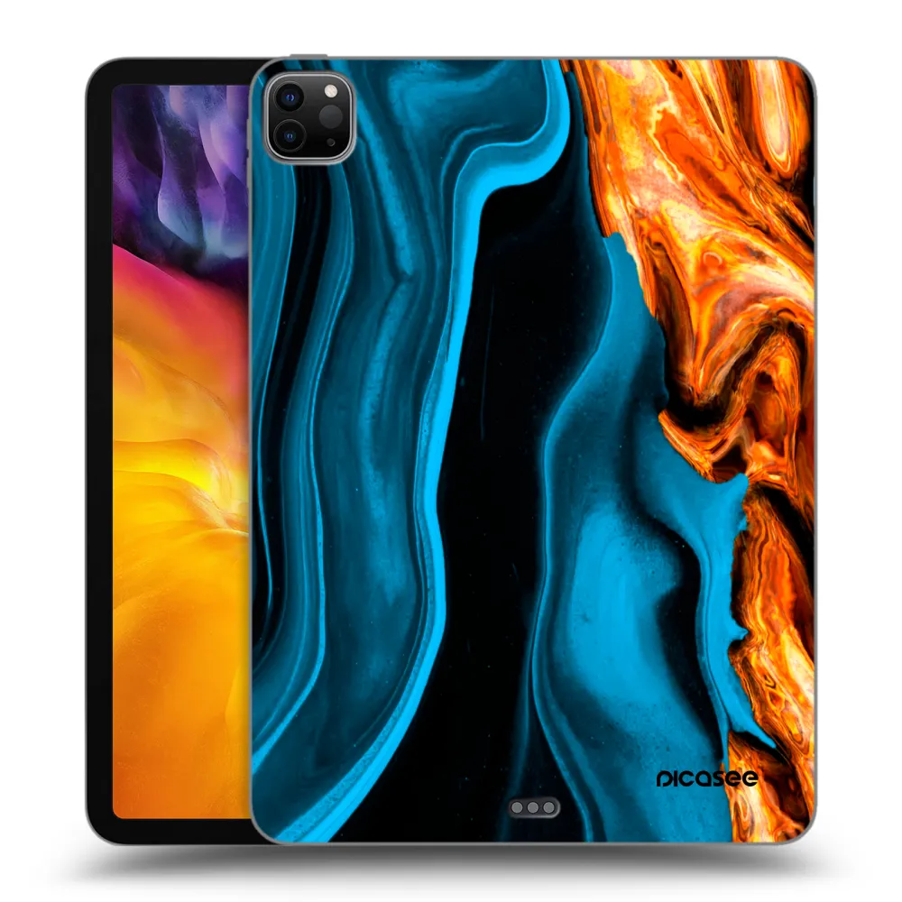 Picasee fekete szilikon tok az alábbi táblagépre Apple iPad Pro 11" 2024 (7.gen.) - Gold blue