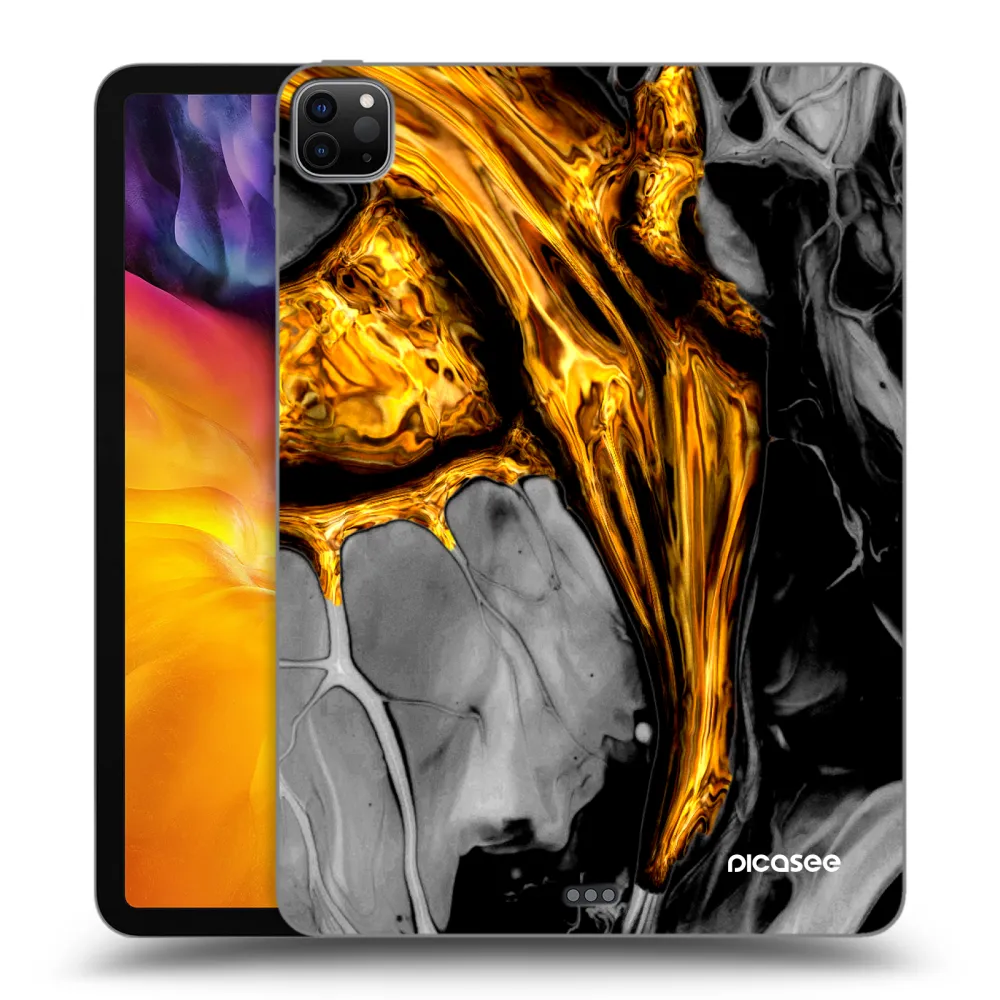 Picasee fekete szilikon tok az alábbi táblagépre Apple iPad Pro 11" 2024 (7.gen.) - Black Gold