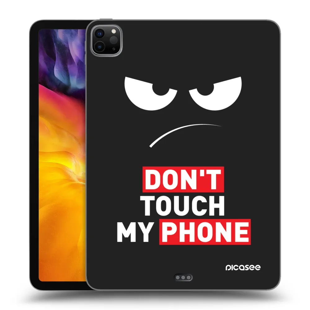 Picasee fekete szilikon tok az alábbi táblagépre Apple iPad Pro 11" 2024 (7.gen.) - Angry Eyes - Transparent