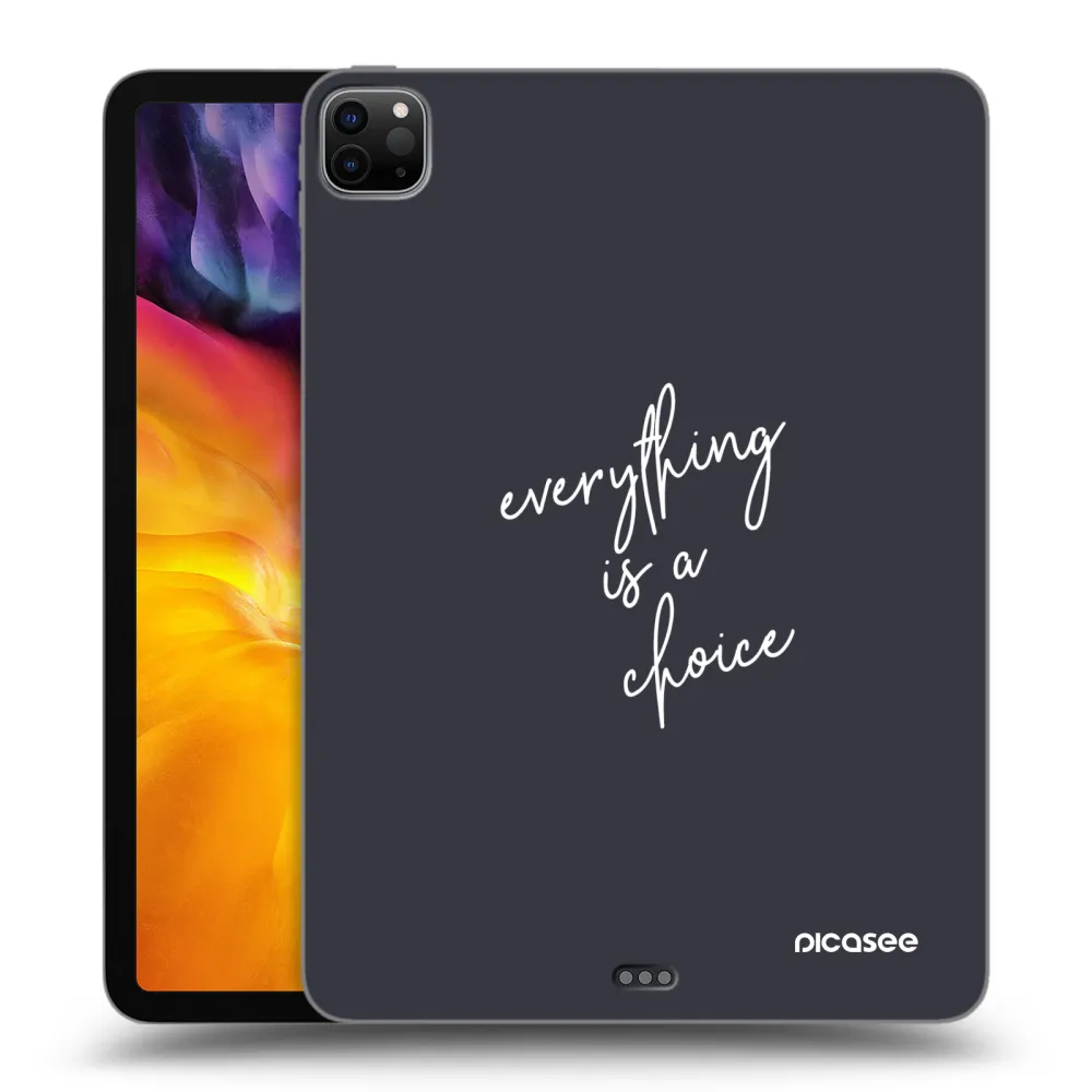 Picasee fekete szilikon tok az alábbi táblagépre Apple iPad Pro 11" 2024 (7.gen.) - Everything is a choice