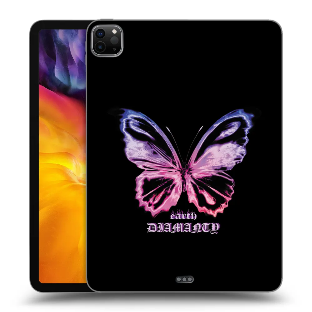 Picasee fekete szilikon tok az alábbi táblagépre Apple iPad Pro 11" 2024 (7.gen.) - Diamanty Purple