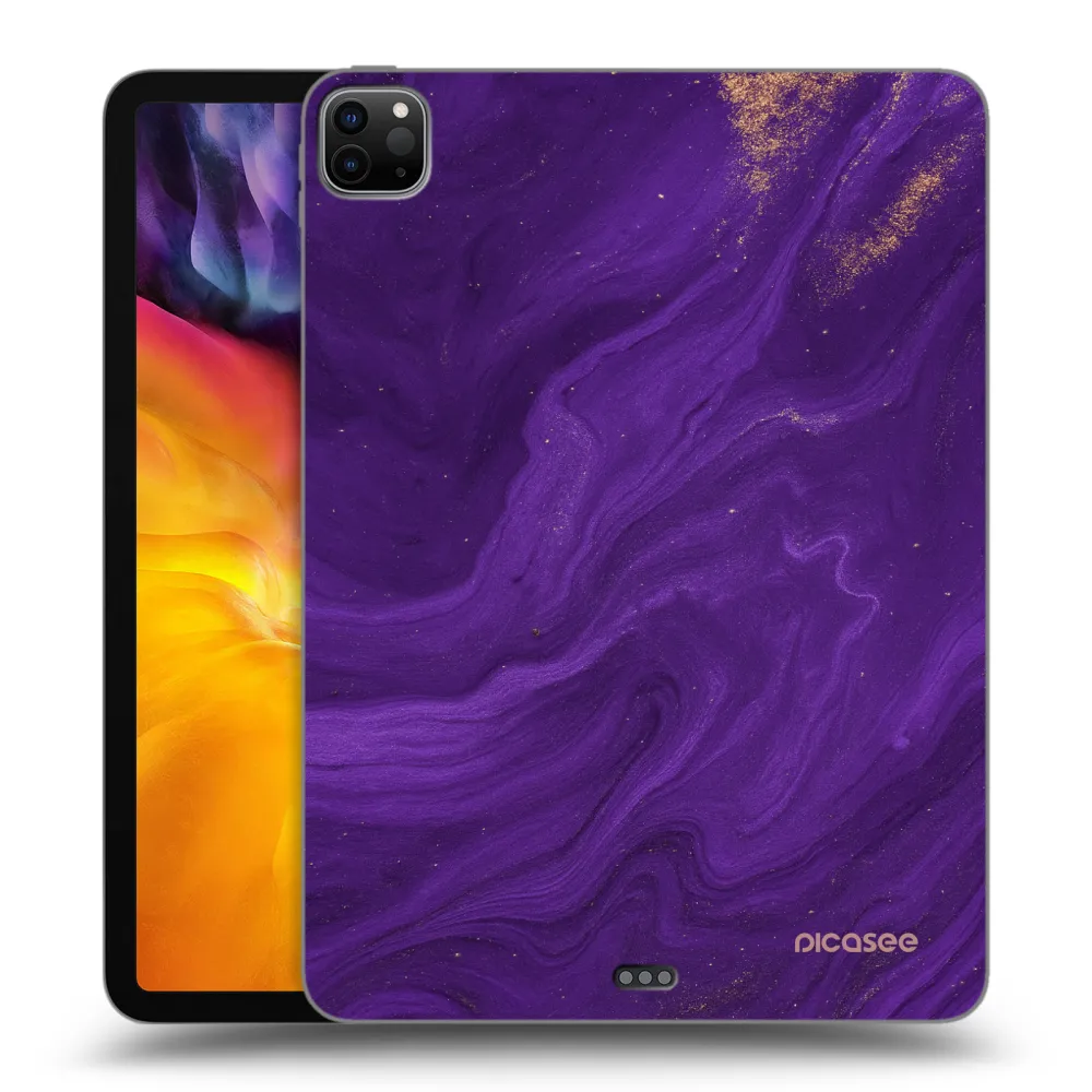 Picasee fekete szilikon tok az alábbi táblagépre Apple iPad Pro 11" 2024 (7.gen.) - Purple