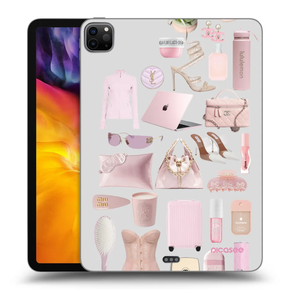 Picasee fekete szilikon tok az alábbi táblagépre Apple iPad Pro 11" 2024 (7.gen.) - Glam Babe