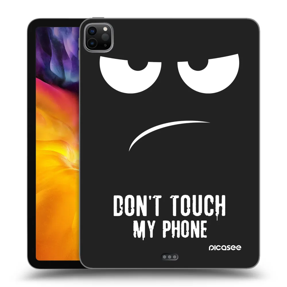 Picasee fekete szilikon tok az alábbi táblagépre Apple iPad Pro 11" 2024 (7.gen.) - Don't Touch My Phone