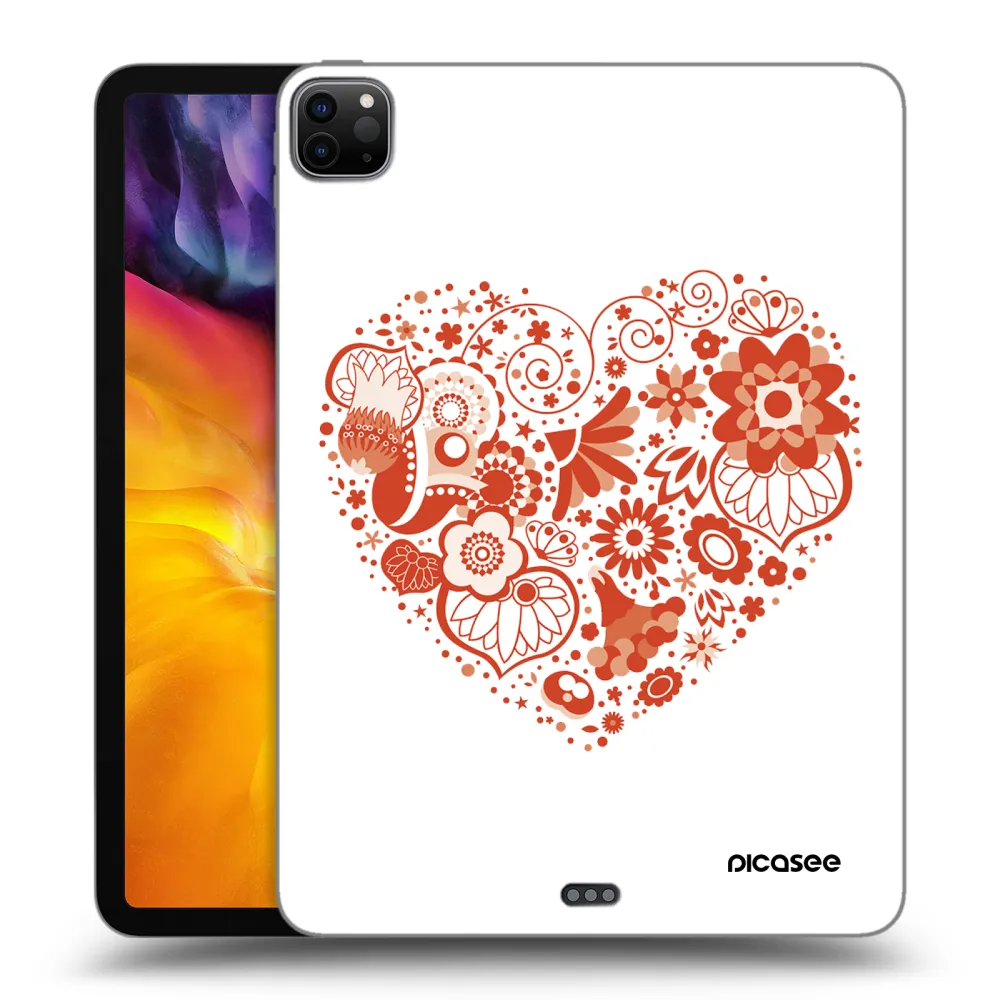 Picasee fekete szilikon tok az alábbi táblagépre Apple iPad Pro 11" 2024 (7.gen.) - Big heart