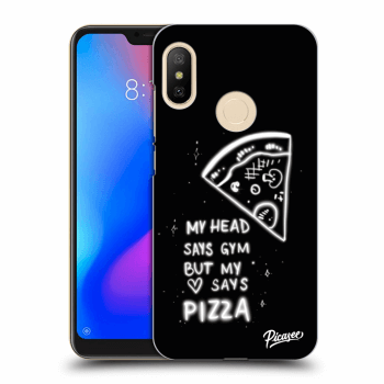 Picasee fekete szilikon tok az alábbi mobiltelefonokra Xiaomi Mi A2 Lite - Pizza