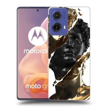 Szilikon tok erre a típusra Motorola Moto G85 - Gold - Black