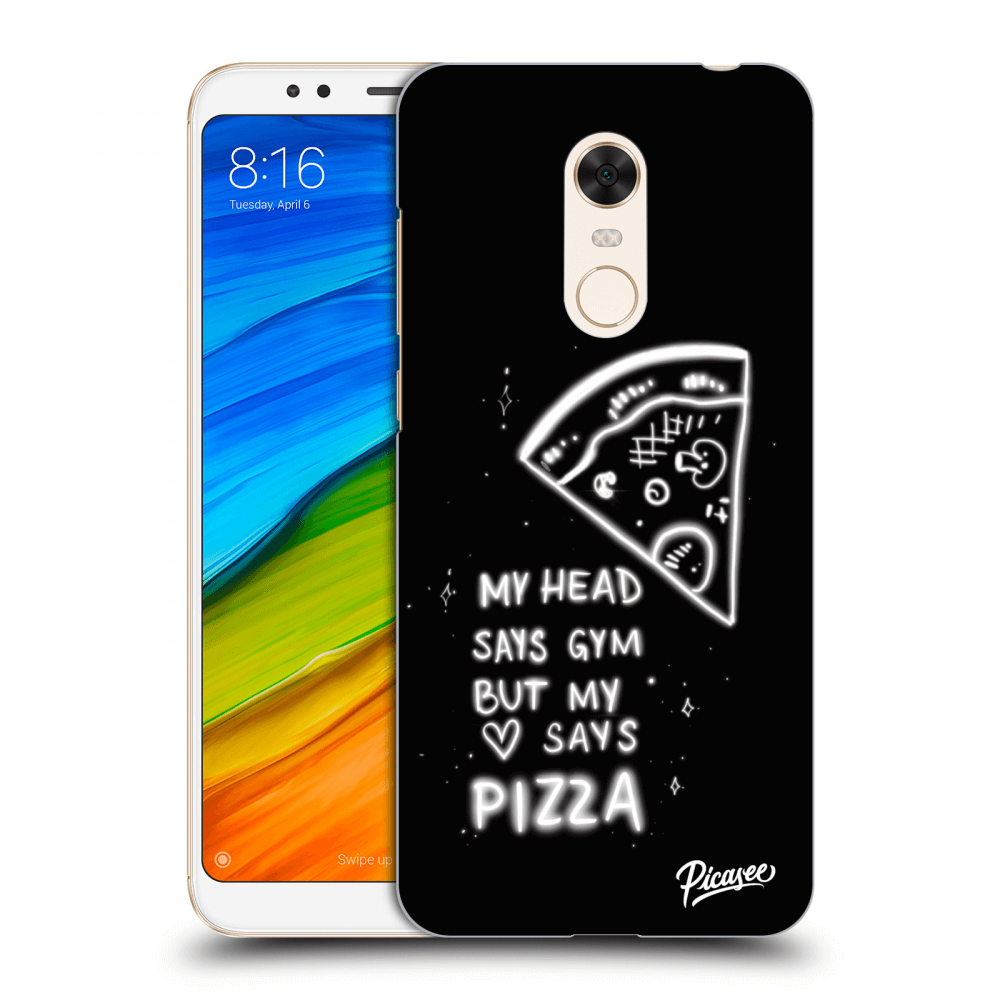 Picasee átlátszó szilikon tok az alábbi mobiltelefonokra Xiaomi Redmi 5 Plus Global - Pizza