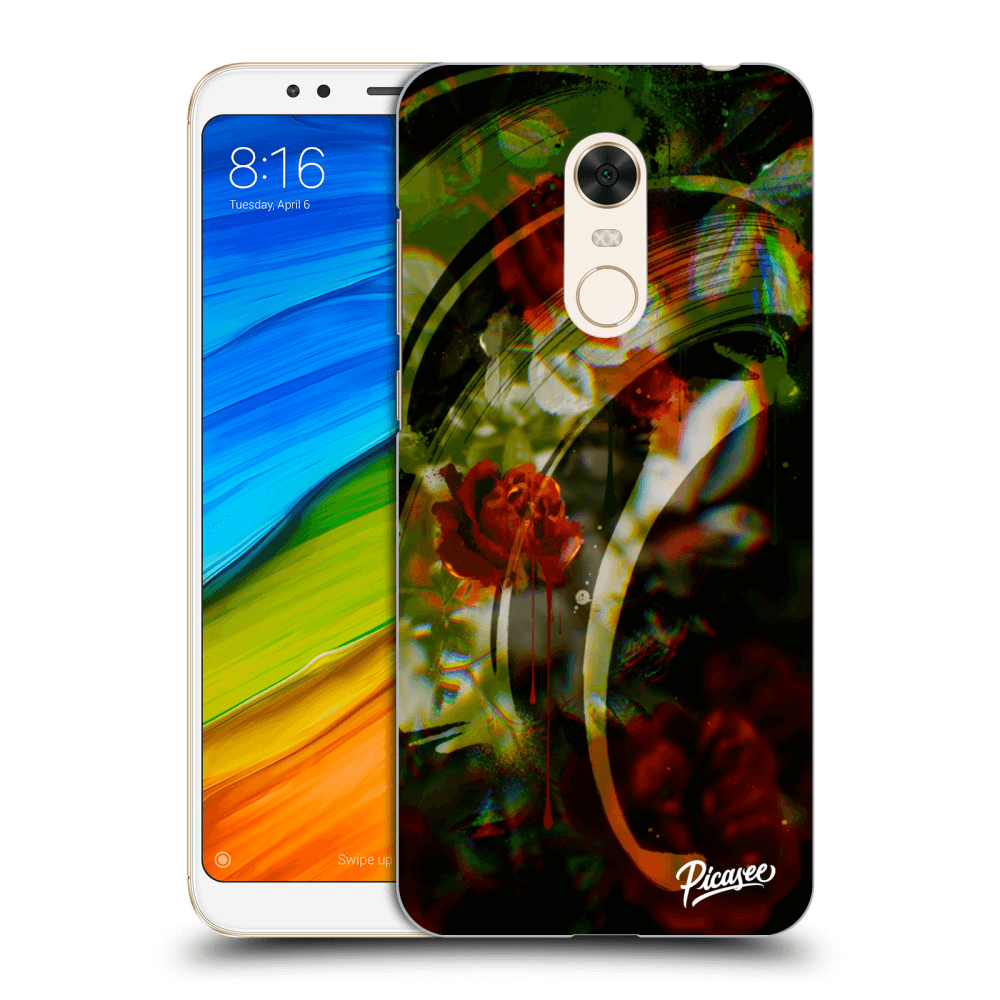 Picasee átlátszó szilikon tok az alábbi mobiltelefonokra Xiaomi Redmi 5 Plus Global - Roses color