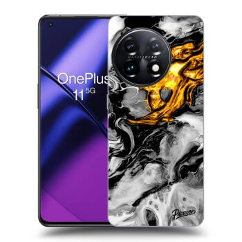 Szilikon tok erre a típusra OnePlus 11 5G - Black Gold 2