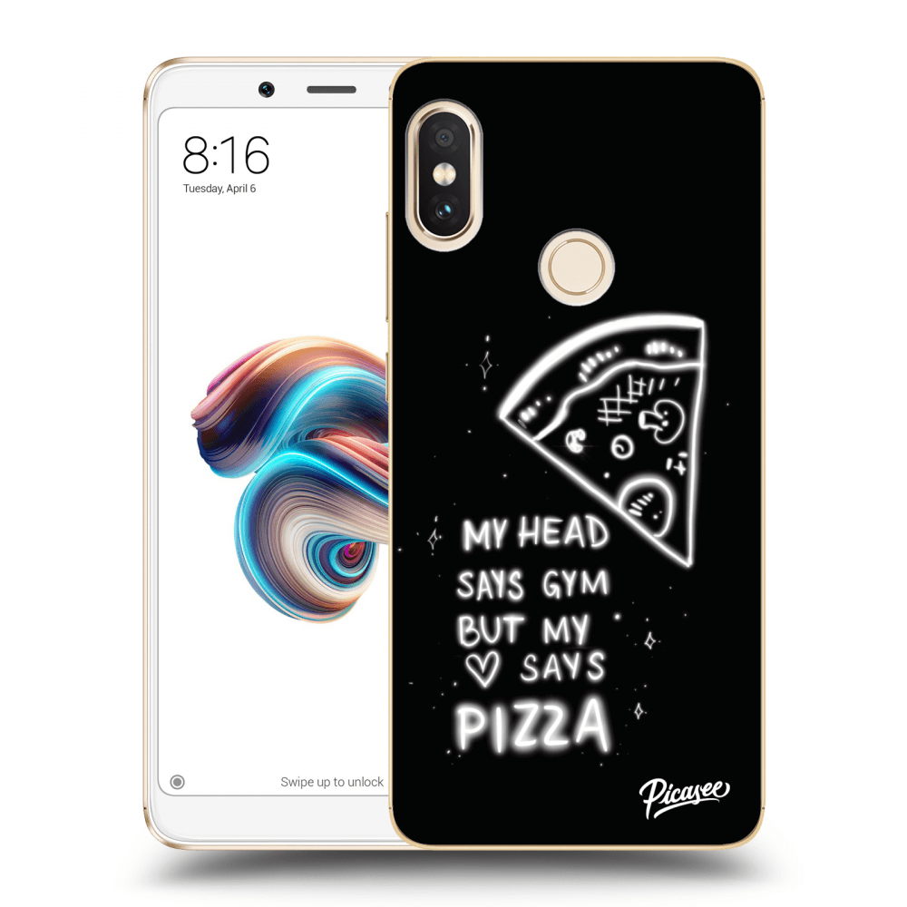 Picasee átlátszó szilikon tok az alábbi mobiltelefonokra Xiaomi Redmi Note 5 Global - Pizza