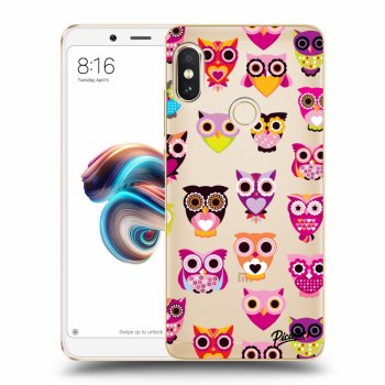 Picasee átlátszó szilikon tok az alábbi mobiltelefonokra Xiaomi Redmi Note 5 Global - Owls