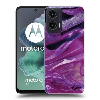 Szilikon tok erre a típusra Motorola Moto G35 5G - Purple glitter