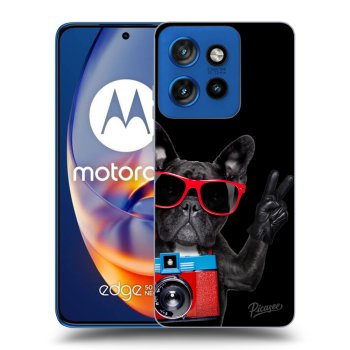 Szilikon tok erre a típusra Motorola Edge 50 Neo - Französische Bulldogge