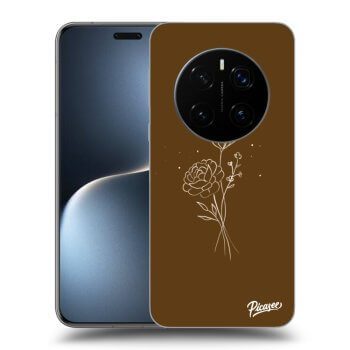 Szilikon tok erre a típusra Honor Magic7 Pro 5G - Brown flowers