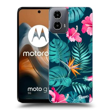 Szilikon tok erre a típusra Motorola Moto G34 5G - Pink Monstera