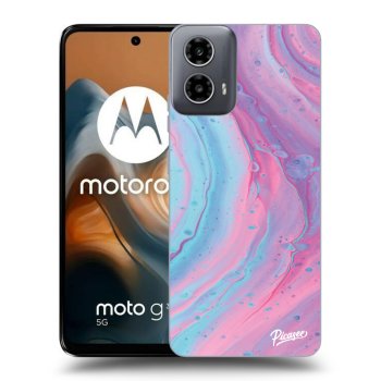 Szilikon tok erre a típusra Motorola Moto G34 5G - Pink liquid