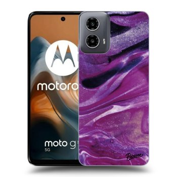 Szilikon tok erre a típusra Motorola Moto G34 5G - Purple glitter