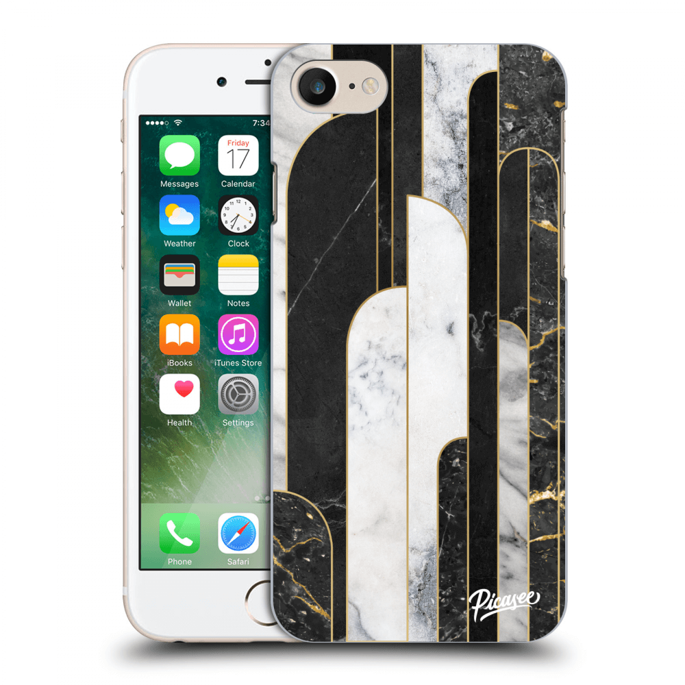 Picasee ULTIMATE CASE Apple iPhone 7 - készülékre - Black & White tile