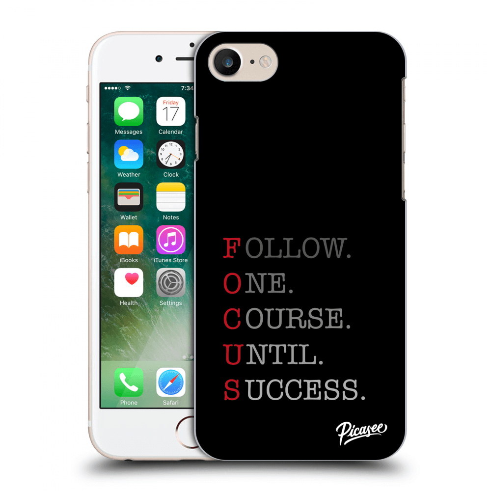 Picasee átlátszó szilikon tok az alábbi mobiltelefonokra Apple iPhone 7 - Focus