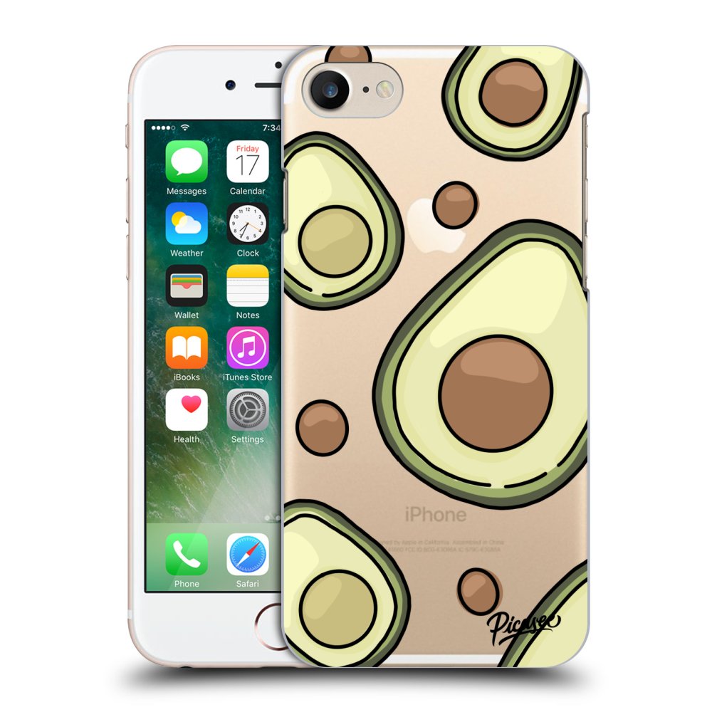 Picasee átlátszó szilikon tok az alábbi mobiltelefonokra Apple iPhone 7 - Avocado