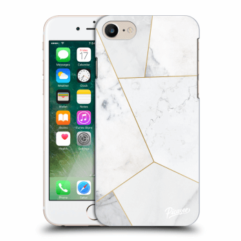 Szilikon tok erre a típusra Apple iPhone 7 - White tile