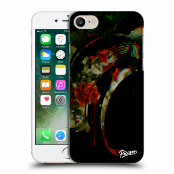 Picasee fekete szilikon tok az alábbi mobiltelefonokra Apple iPhone 7 - Roses black