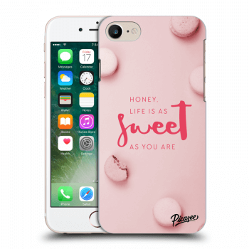 Picasee átlátszó szilikon tok az alábbi mobiltelefonokra Apple iPhone 7 - Life is as sweet as you are