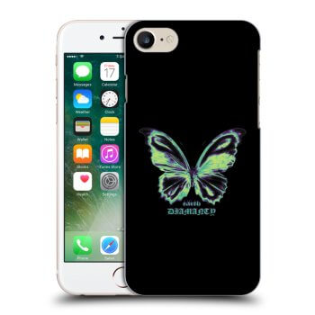 Picasee fekete szilikon tok az alábbi mobiltelefonokra Apple iPhone 7 - Diamanty Blue