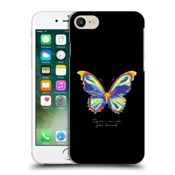 Picasee fekete szilikon tok az alábbi mobiltelefonokra Apple iPhone 7 - Diamanty Black