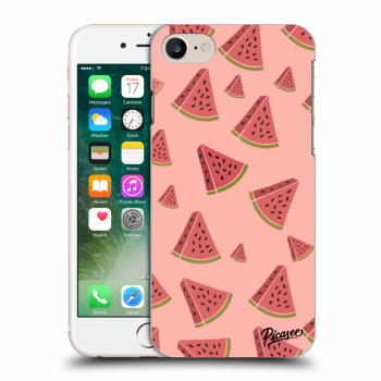 Picasee fekete szilikon tok az alábbi mobiltelefonokra Apple iPhone 7 - Watermelon