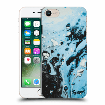 Picasee fekete szilikon tok az alábbi mobiltelefonokra Apple iPhone 7 - Organic blue