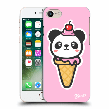 Picasee fekete szilikon tok az alábbi mobiltelefonokra Apple iPhone 7 - Ice Cream Panda