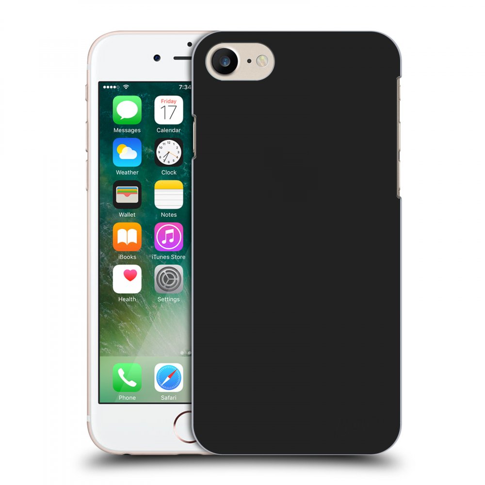 Picasee fekete szilikon tok az alábbi mobiltelefonokra Apple iPhone 7 - Clear