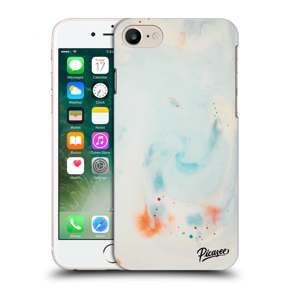 Picasee tejszínű szilikon tok az alábbi mobiltelefonokra Apple iPhone 7 - Splash