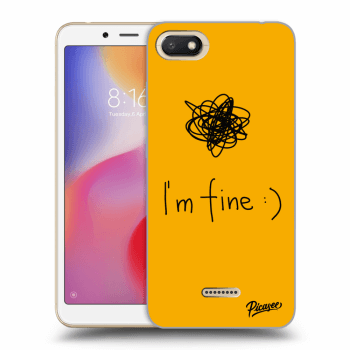 Picasee átlátszó szilikon tok az alábbi mobiltelefonokra Xiaomi Redmi 6A - I am fine