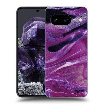 Szilikon tok erre a típusra Google Pixel 8a - Purple glitter