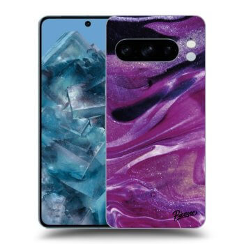 Szilikon tok erre a típusra Google Pixel 8 Pro - Purple glitter