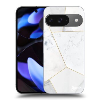 Szilikon tok erre a típusra Google Pixel 9 - White tile