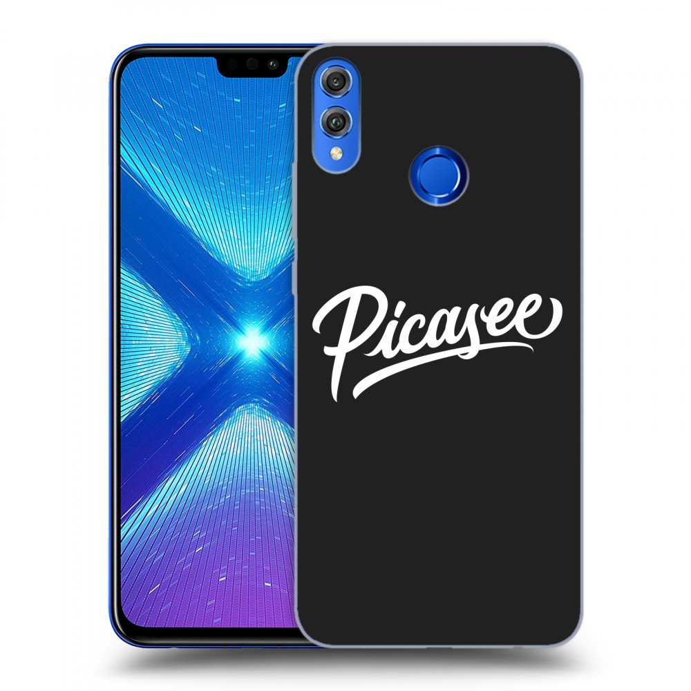 Picasee fekete szilikon tok az alábbi mobiltelefonokra Honor 8X - Picasee - White